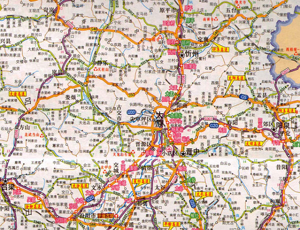 山西高速公路地图全图