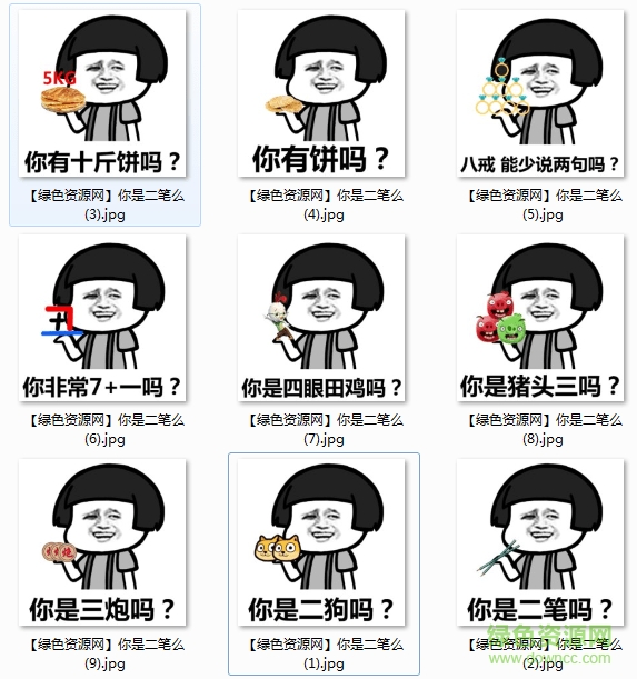 你是二笔吗表情包