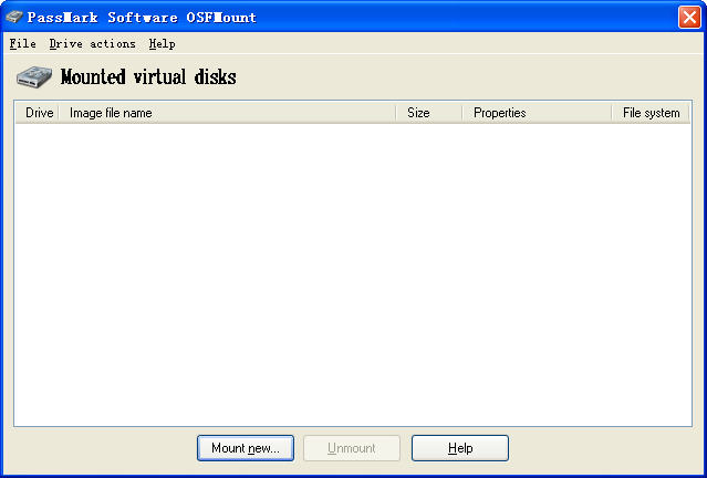 osfmount绿色版 osfmount中文版