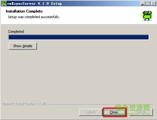 cwrsyncserver服务端 cwrsyncserver