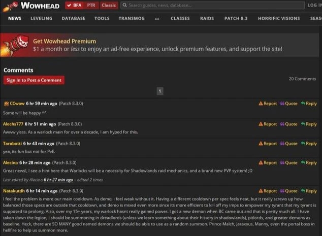 《魔兽世界》9.0版本职业选择