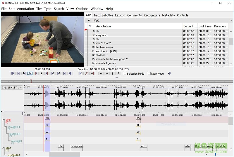 elan软件汉化版 多模态分析elan软件