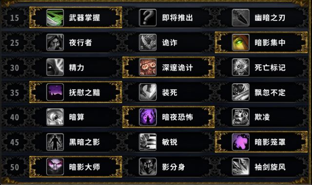 敏锐贼9.0天赋优化_魔兽世界9.0敏锐贼练级天赋技巧