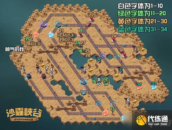 剑与远征沙霾峡谷攻略：新奇境沙霾峡谷通关路线图