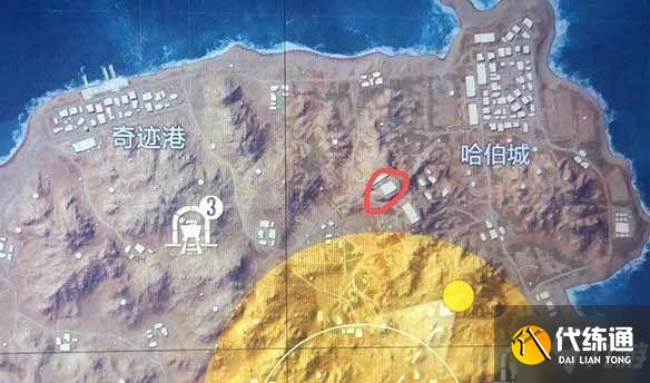 和平精英黄金岛写名字的墙在哪