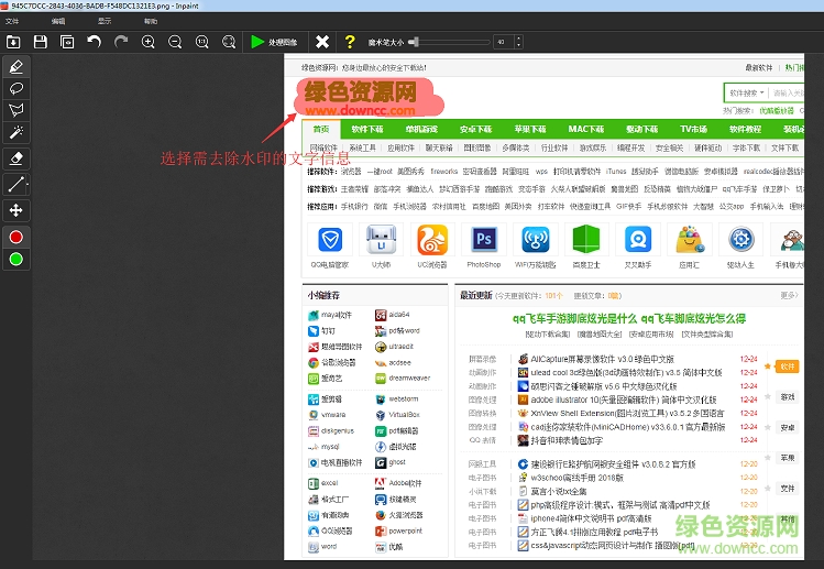 Inpaint去水印 Inpaint去水印绿色版