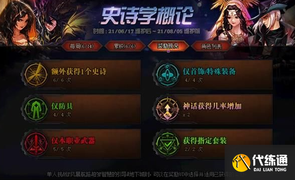 DNF史诗学概论活动玩法技巧详解