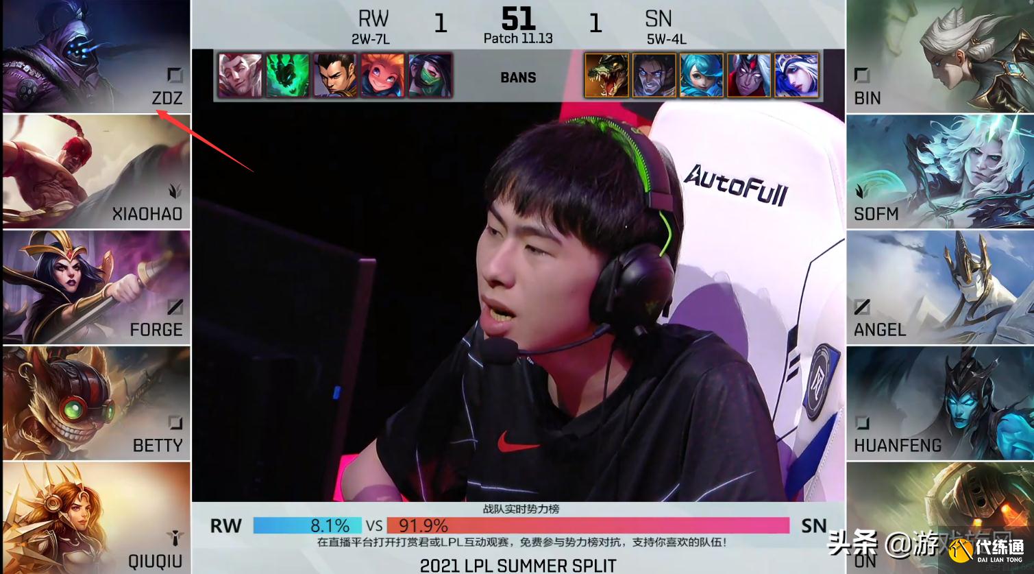 LOL：RW精彩偷家战胜SN，蕉太狼经典复刻海掌门偷家路线