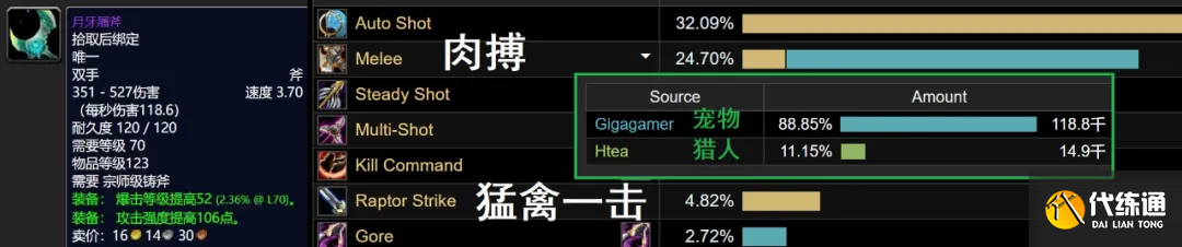 魔兽世界TBC怀旧服：近战猛禽流已成为高端猎人的必会操作