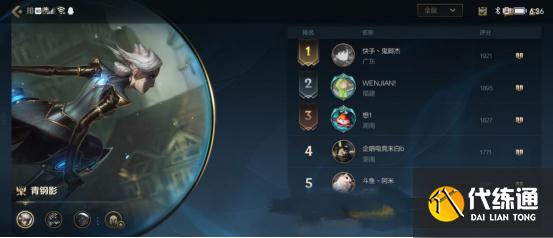 LOL手游开测3天!英雄榜单出现暗黑势力,绝活哥霸占4个榜首?