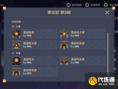 原神2.0深渊12层攻略汇总