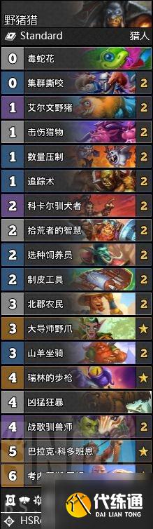 《炉石传说》暴风城下的集结天梯卡组推荐