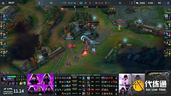LOL-LPL:iBoy卡莎虚空索敌豪取11连杀,RA让一追二2-1击败iG
