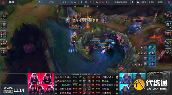 LOL-LPL:Jiejie奥拉夫掌控全局,EDG