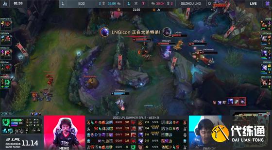 LOL-LPL:Jiejie奥拉夫掌控全局,EDG