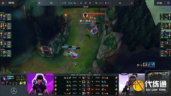 LOL-LPL:iBoy卡莎虚空索敌豪取11连杀,RA让一追二2-1击败iG