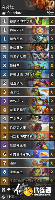 炉石传说暴风城下的集结卡组大全 炉石传说暴风城下的集结卡组大全