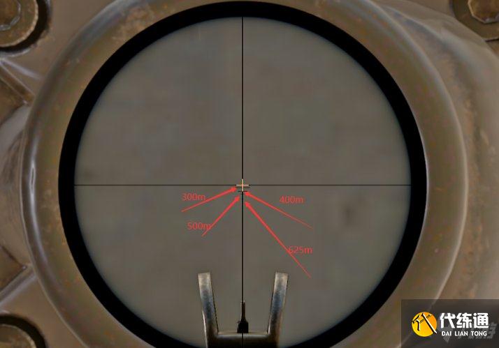 绝地求生13.1栓狙常用倍镜刻度图分享