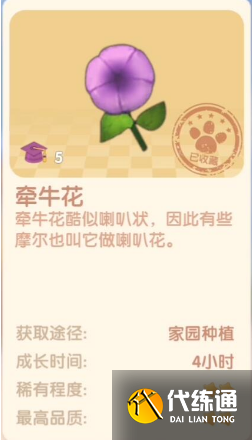 摩尔庄园手游牵牛花有什么用 摩尔庄园手游牵牛花有什么用