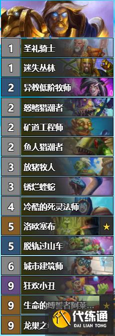 《炉石传说》对决模式连胜卡组推荐 《炉石传说》对决模式连胜卡组推荐