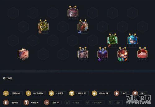 LOL云顶之弈11.16丧尸拼阵容玩法攻略_52z.com