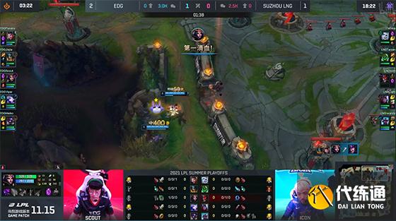 LOL-LPL:Flandre刀妹单杀Ale杰斯,EDG