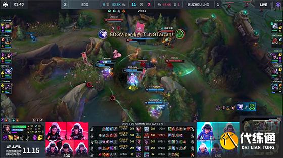 LOL-LPL:Flandre刀妹单杀Ale杰斯,EDG