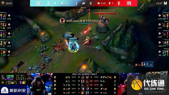 LOL-LPL:Viper厄斐琉斯绝境三杀,EDG