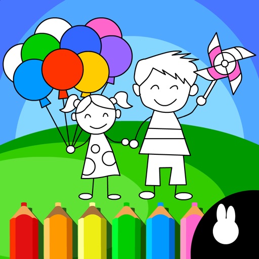 画画儿童-宝宝涂鸦涂色填色小画板幼儿游戏