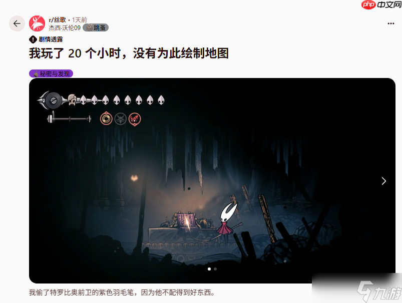 空洞骑士 丝之歌玩家20小时未购羽笔 只为解锁特殊颜色_空洞骑士：丝之歌